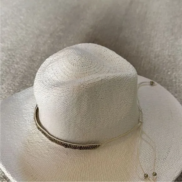 ? Free People Monte Carlo Wide Brim Straw Hat / White 